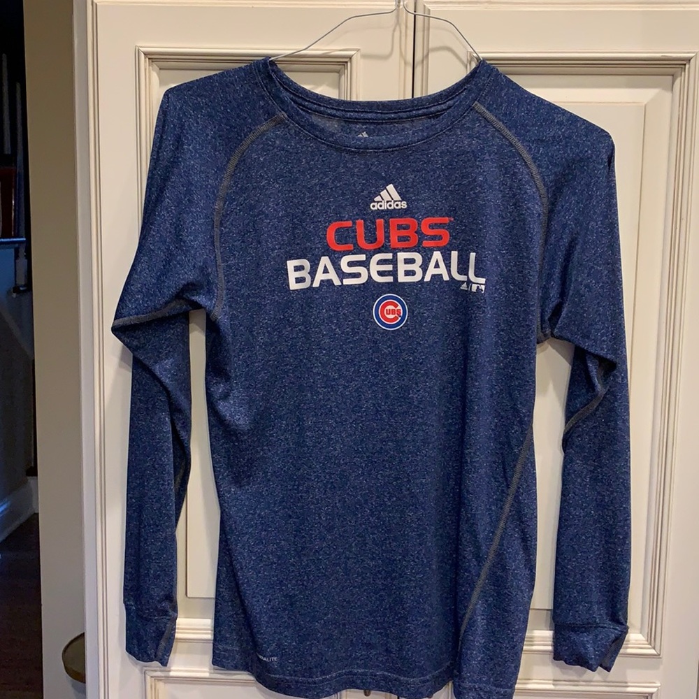 Adidas Cubs Baseball ClimaLite long sleeve tshirt